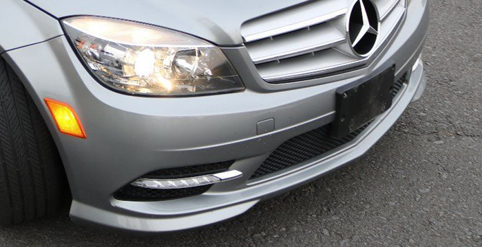 Custom Mercedes C Class  Sedan Front Bumper (2008 - 2013) - $590.00 (Part #MB-156-FB)